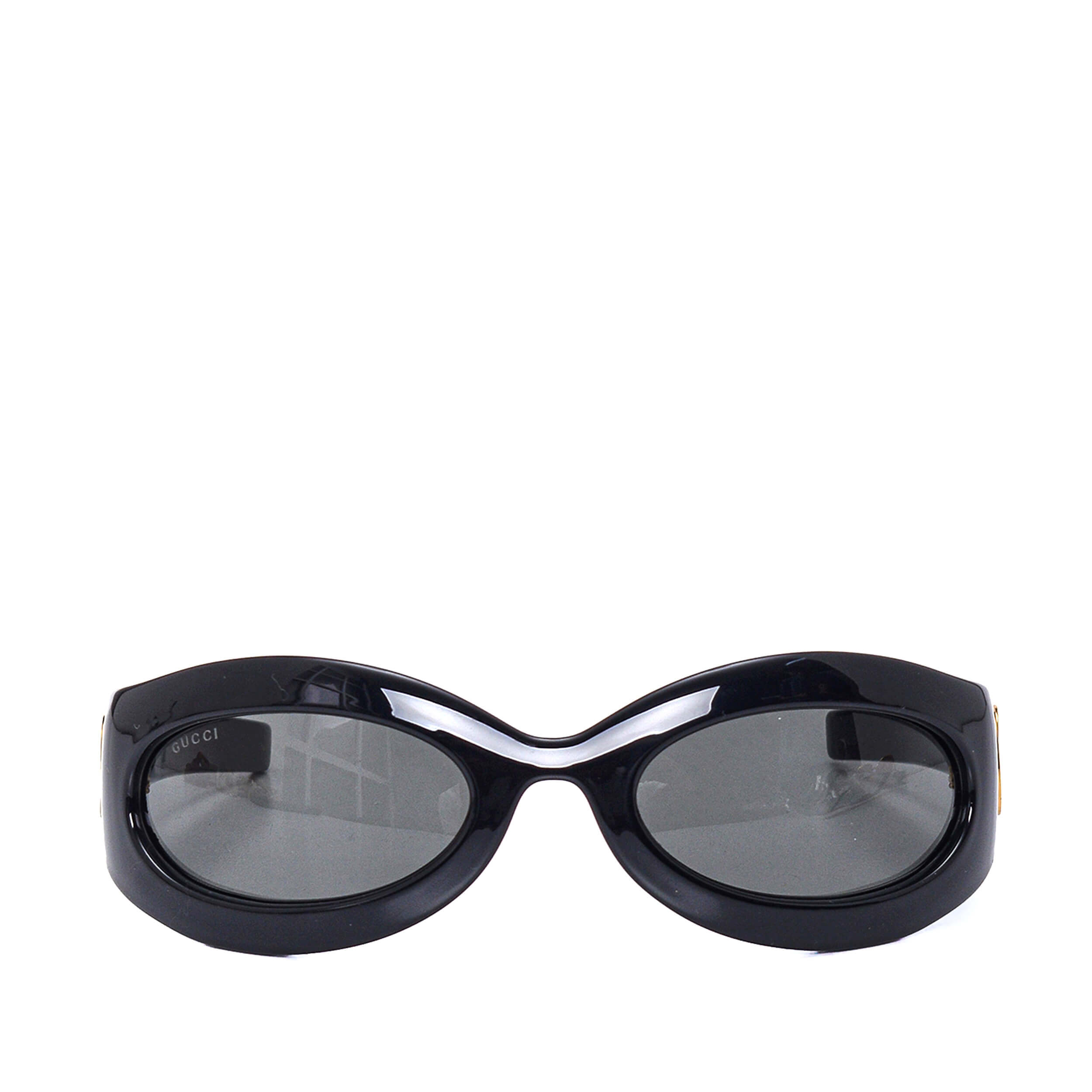 Gucci - Black Acetate GG Sunglasses